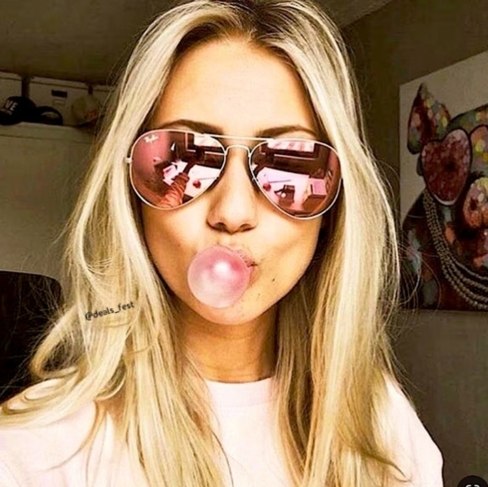 Model Display Ray-Ban Aviator Copper Pink Mirror RB3025 - Picture 17 of 17